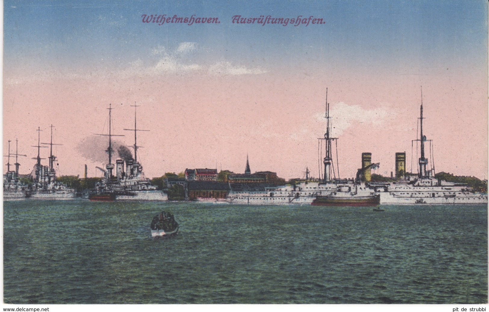 D001,RAR,Top Kolorierte AK,Wilhelmshaven,Kriegsschiffe,Ausrüstungshafen,1.WK - Wilhelmshaven