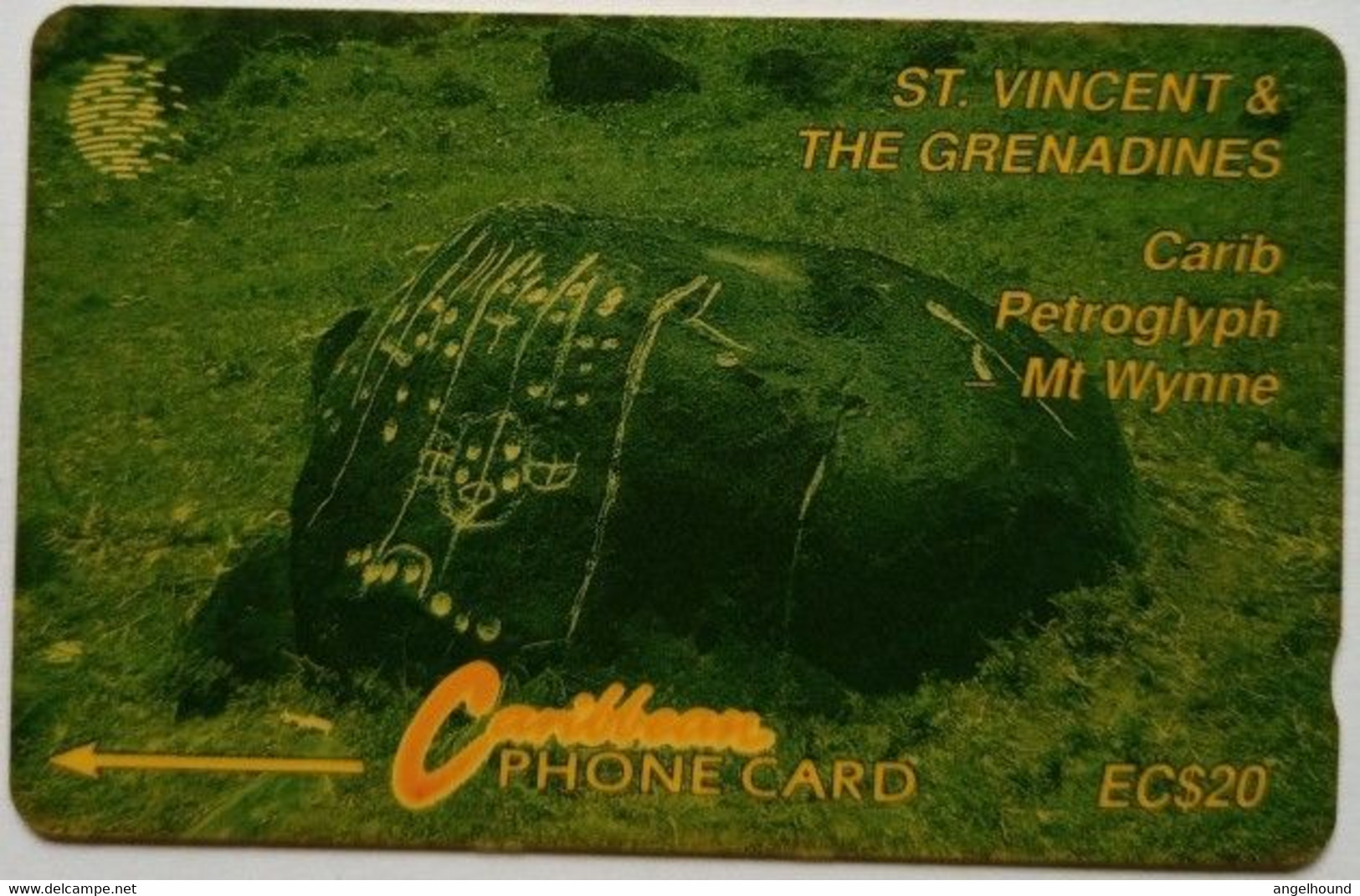 St, Vincent And Grenadines EC$20  9SCVB " Carib Petroglyph " - St. Vincent & The Grenadines