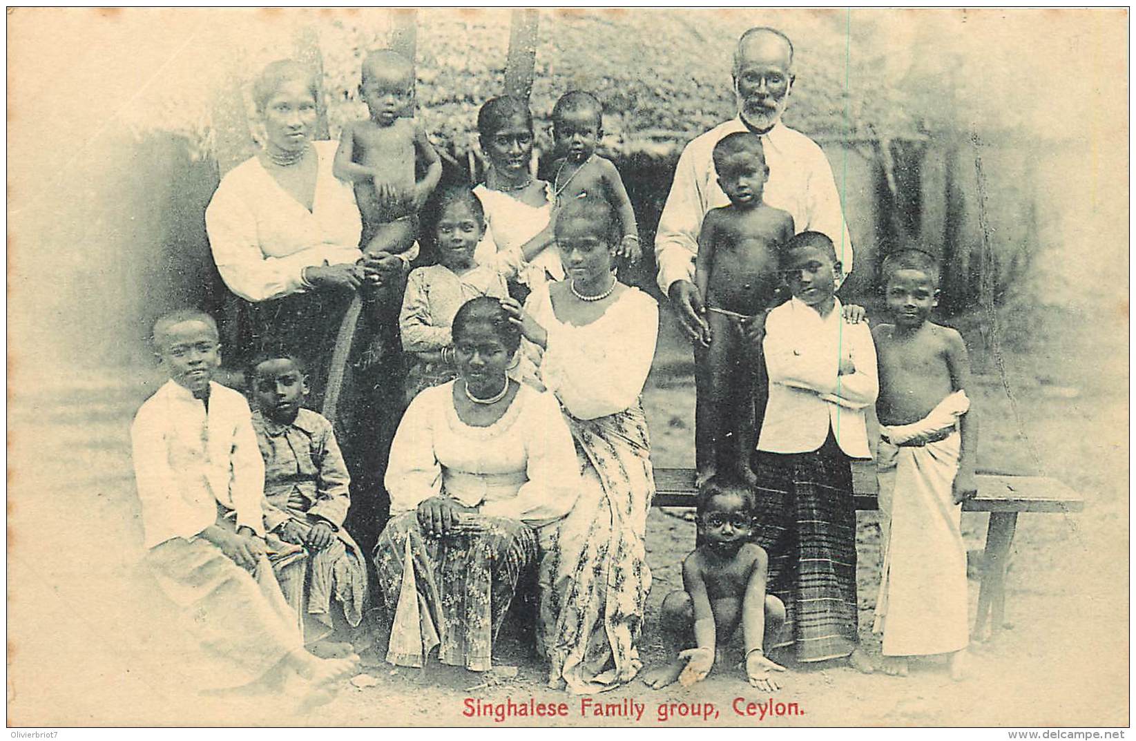 Inde - Sri Lanka - Ceylon - Singhalese Family Group - Indien