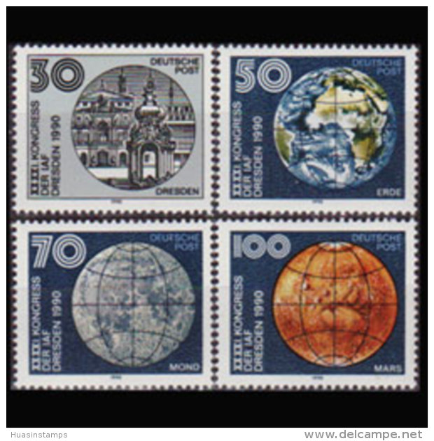 DDR 1990 - Scott# 2849-52 Astronautics Set Of 4 MNH - Unused Stamps