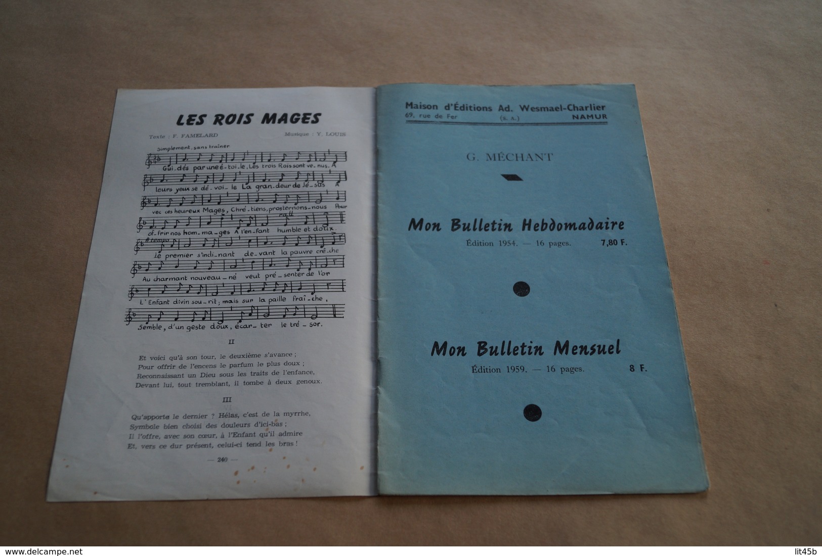 Saint-Nicolas,Sint-Niklaas,partition,L.Dessainte Et E.Jouret,Revue L'éducateur Belge 1959 - Non Classés