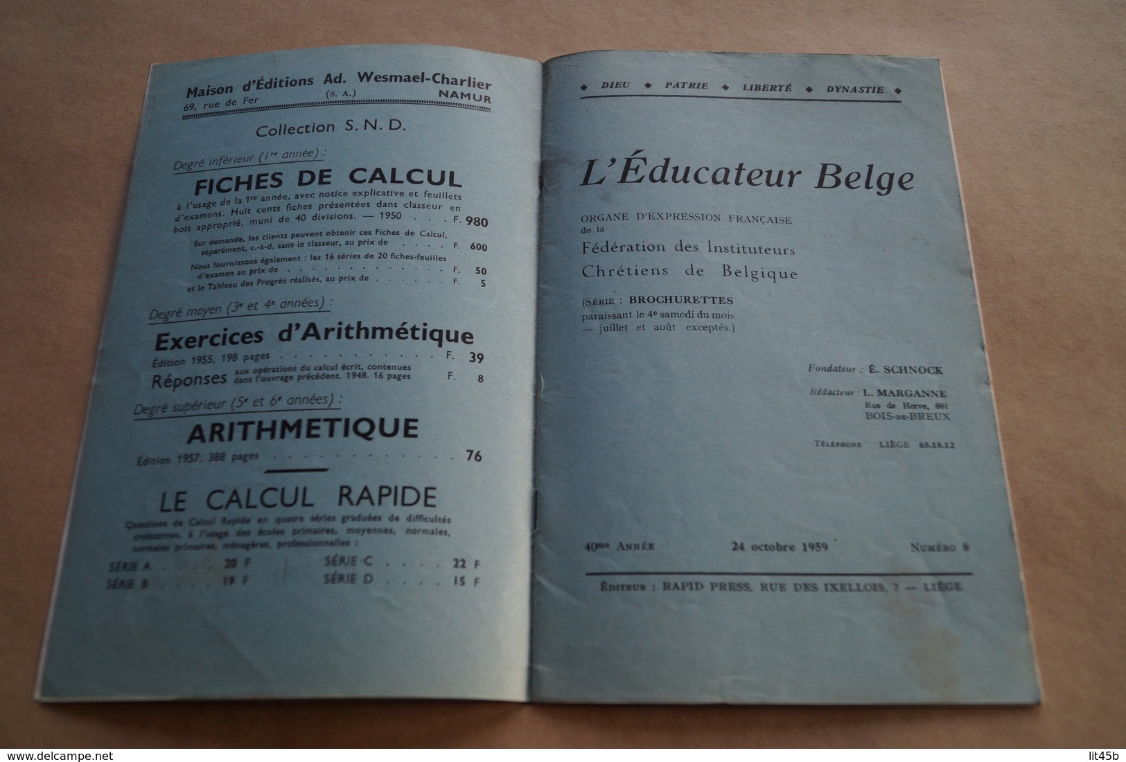 Saint-Nicolas,Sint-Niklaas,partition,L.Dessainte Et E.Jouret,Revue L'éducateur Belge 1959 - Non Classés