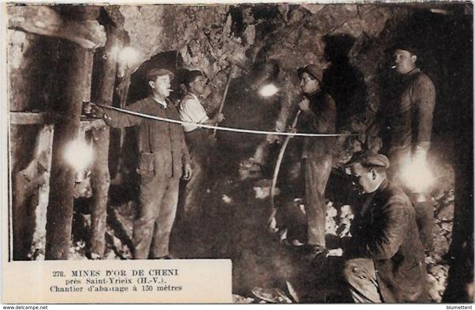 CPA Saint Yriex La Perche Mines D'or Du CHENI Non Circulé Mining Métier - Saint Yrieix La Perche
