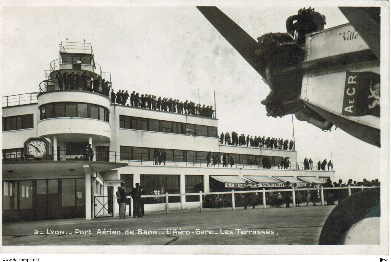 69 - Lyon - Port Aérien De Bron - L' Aéro-gare - Les Terrasses (CPSM) - Otros & Sin Clasificación