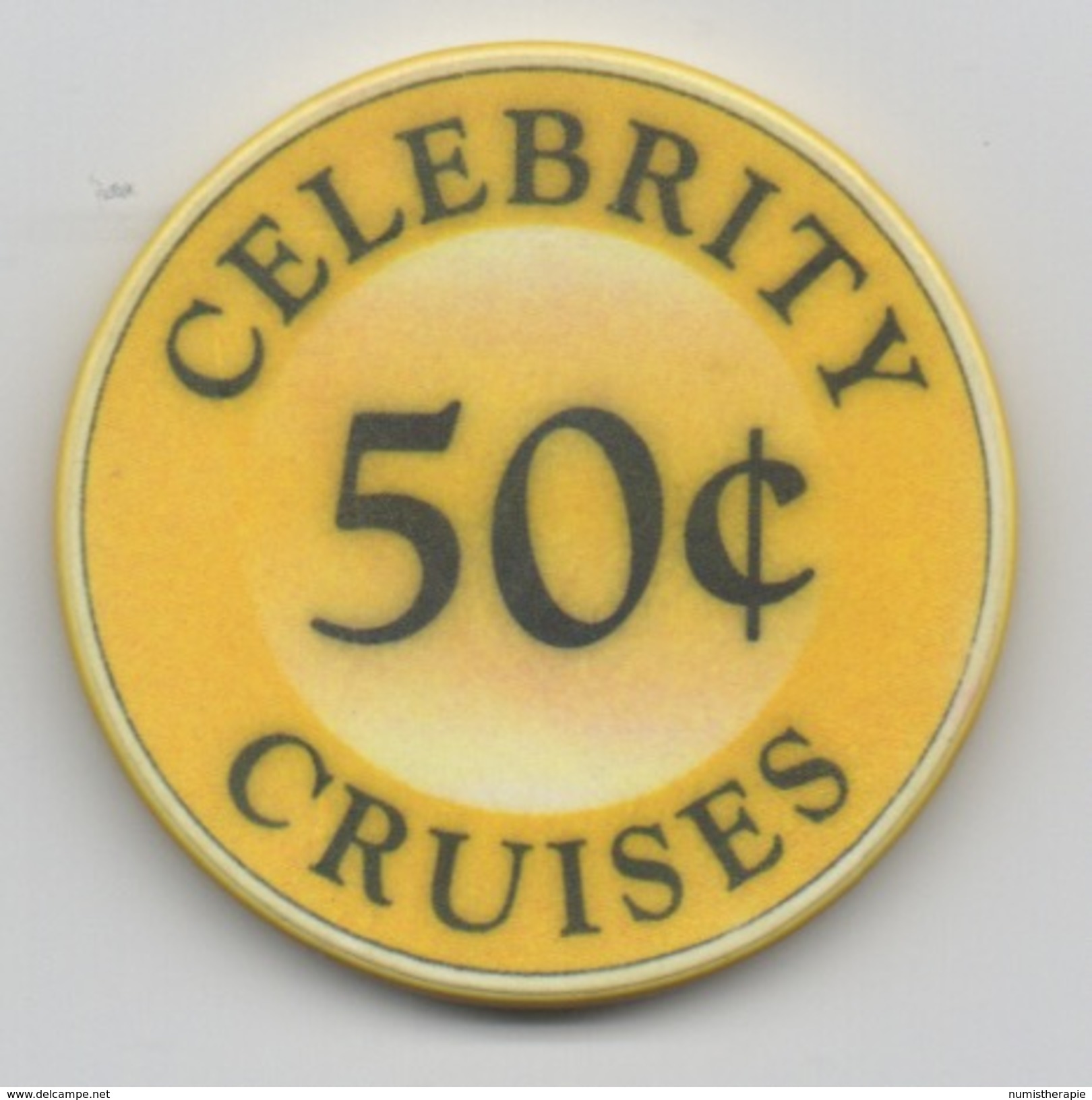 Jeton De Casino Sur Mer : Celebrity Cruises 50¢ - Casino