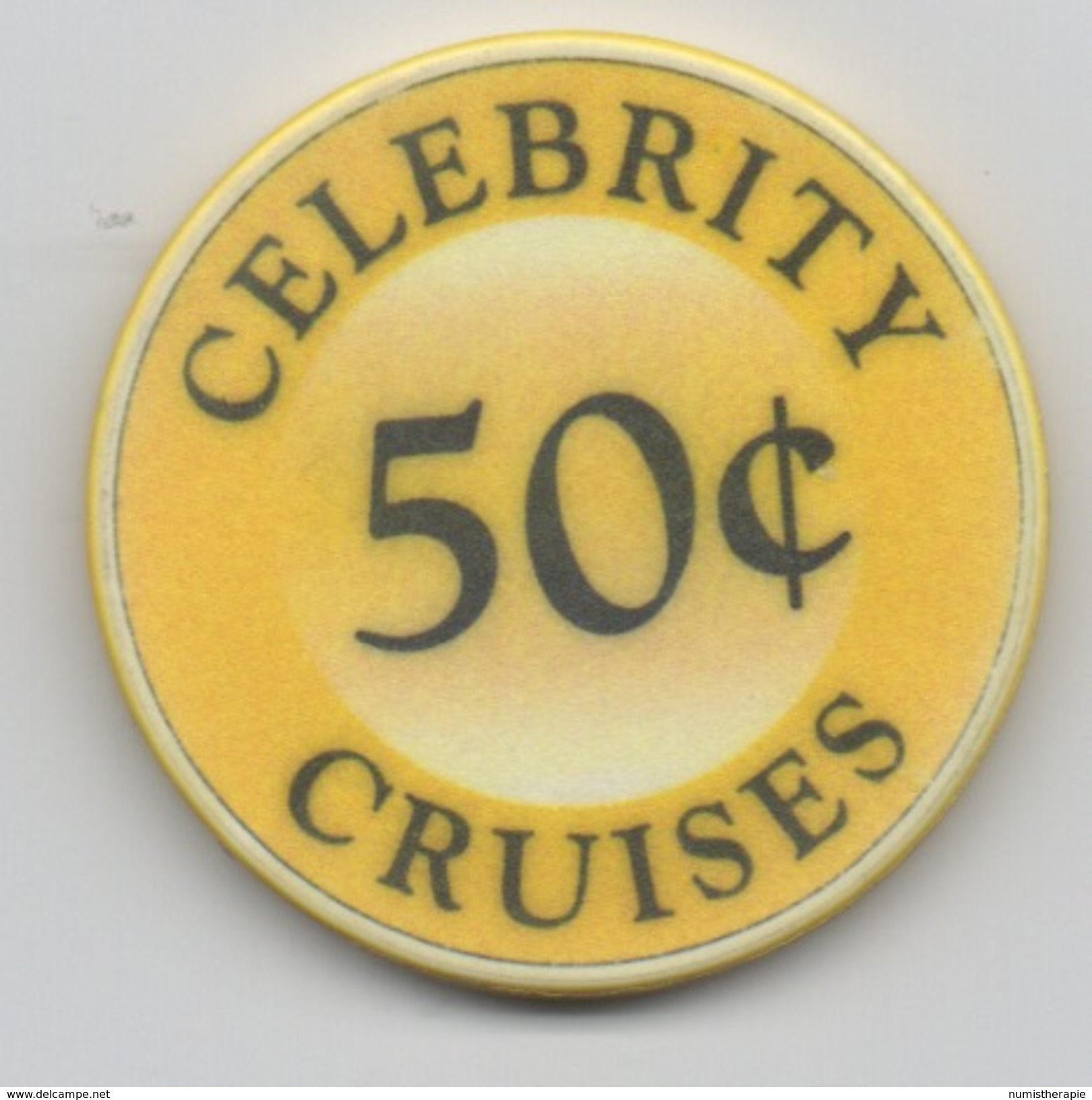 Jeton De Casino Sur Mer : Celebrity Cruises 50¢ - Casino