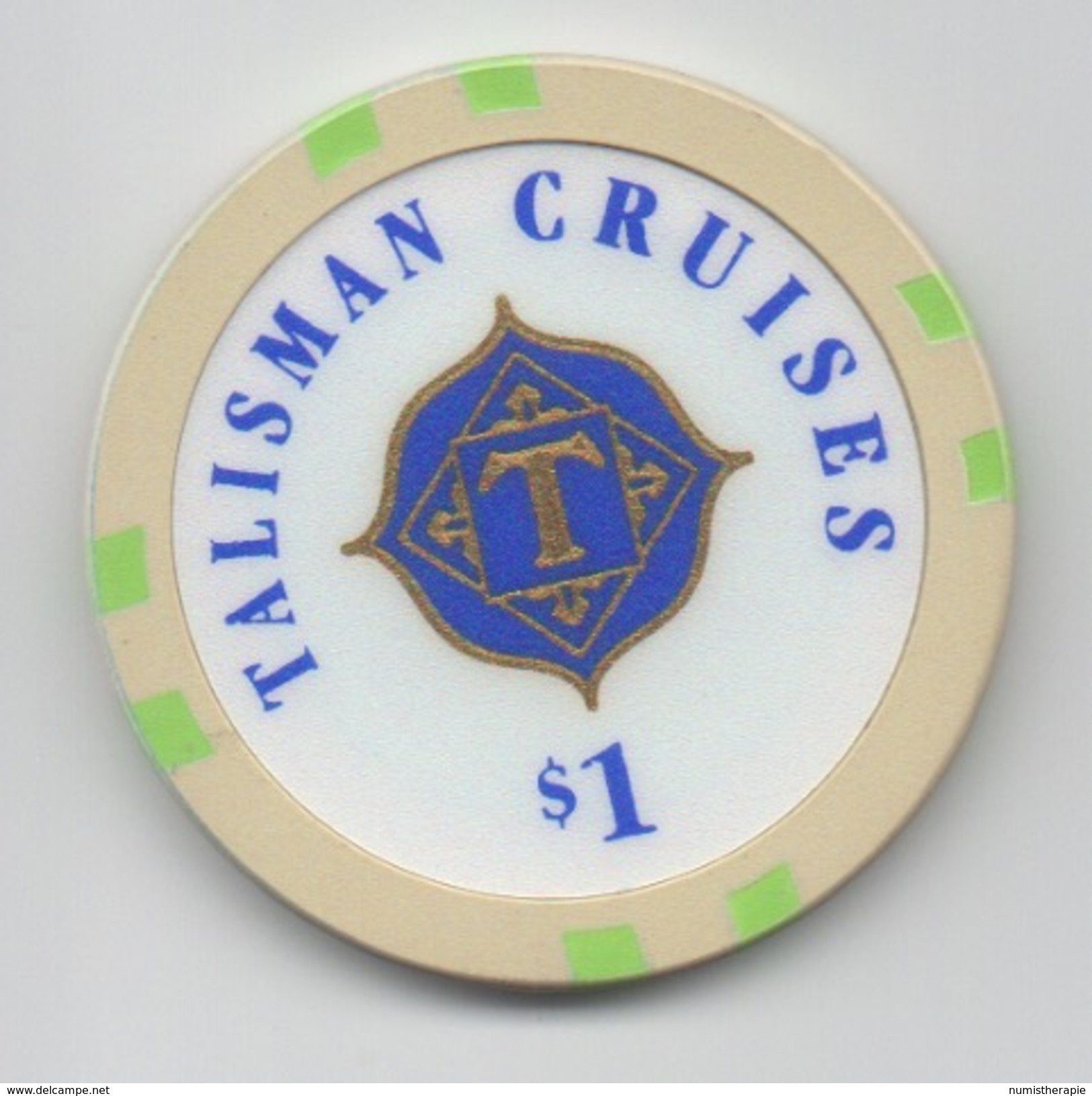 Jeton De Casino Sur Mer : Talisman Cruises $ 1 - Casino