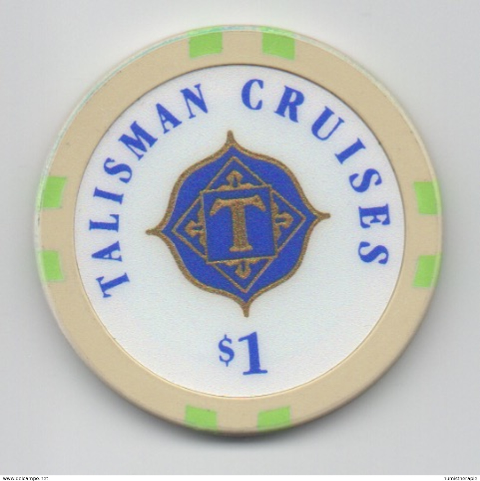 Jeton De Casino Sur Mer : Talisman Cruises $ 1 - Casino