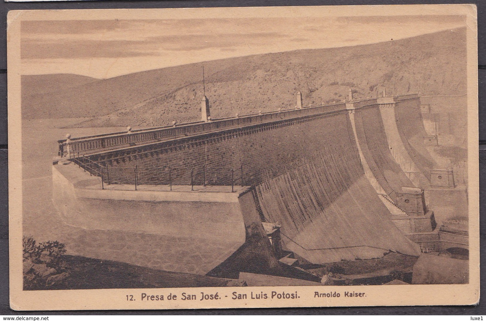 MEXICO , PRESA DE SAN JOSE ,  SAN  LOIS POTOSI , OLD  POSTCARD - Mexico