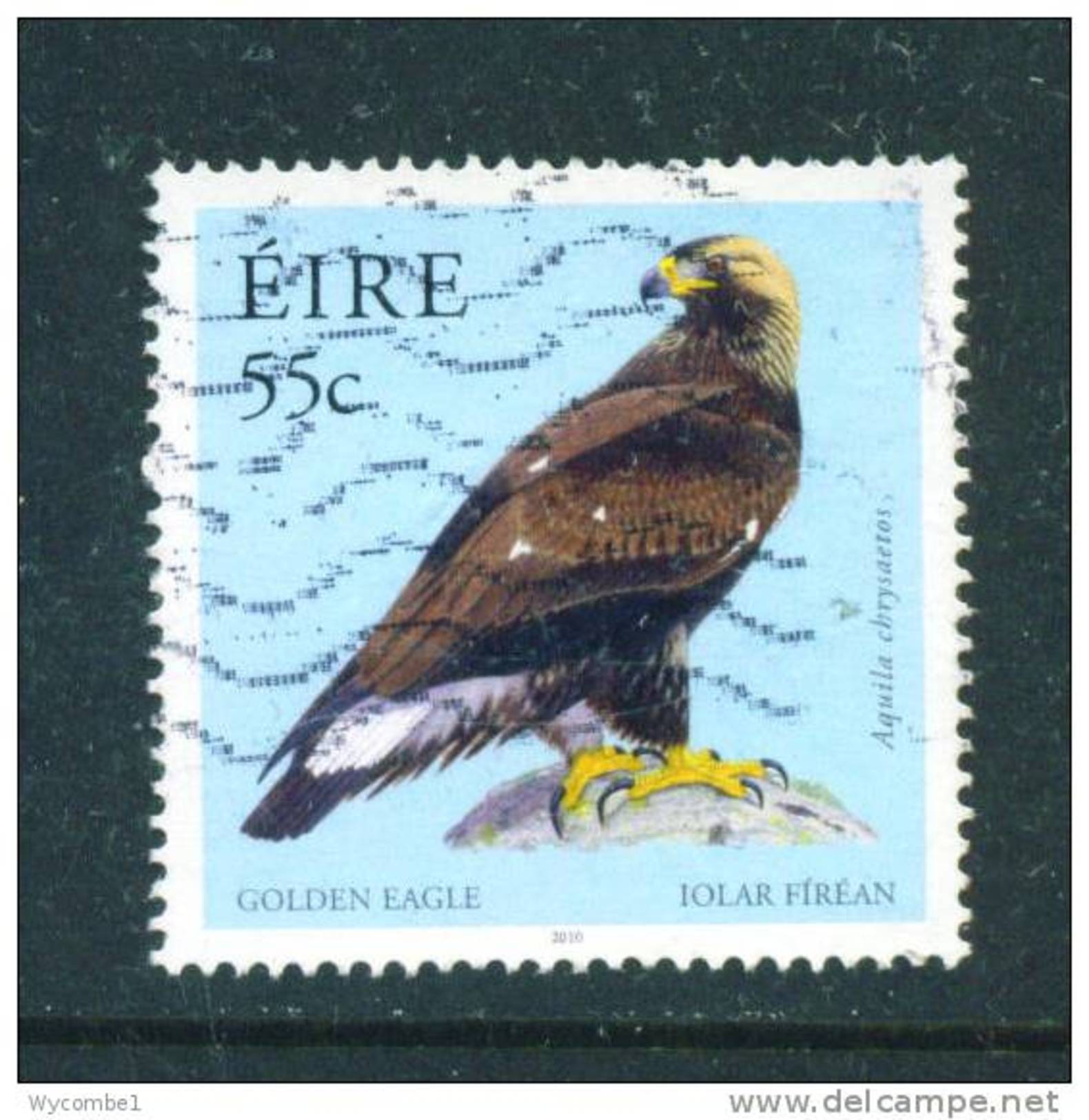 IRELAND  -  2010  Golden Eagle  55c  FU  (stock Scan) - Used Stamps