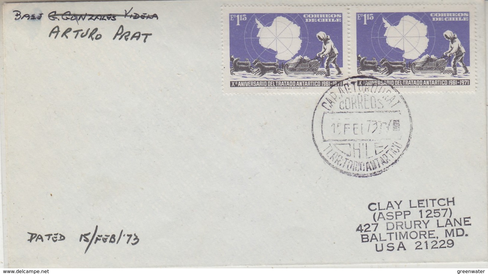 Chile 1972 Antarctic Treaty Ca 20 Mar 72 FDC (35915) - Trattato Antartico