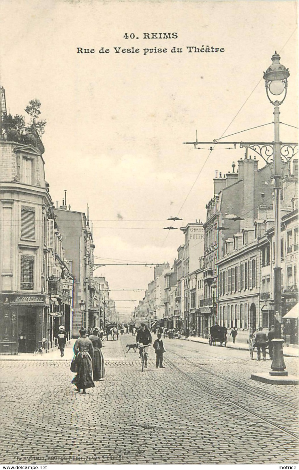 REIMS - Rue De Vesle Prise Du Théâtre. - Reims