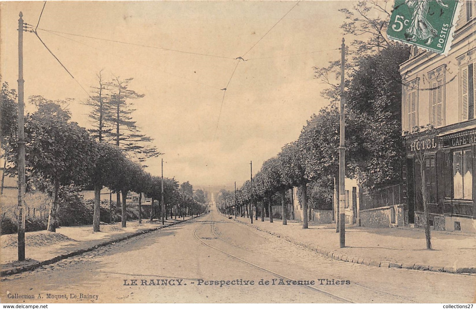 93-LE RAINCY- PERSPECTIVE DE L'AVENUE THIERS - Le Raincy