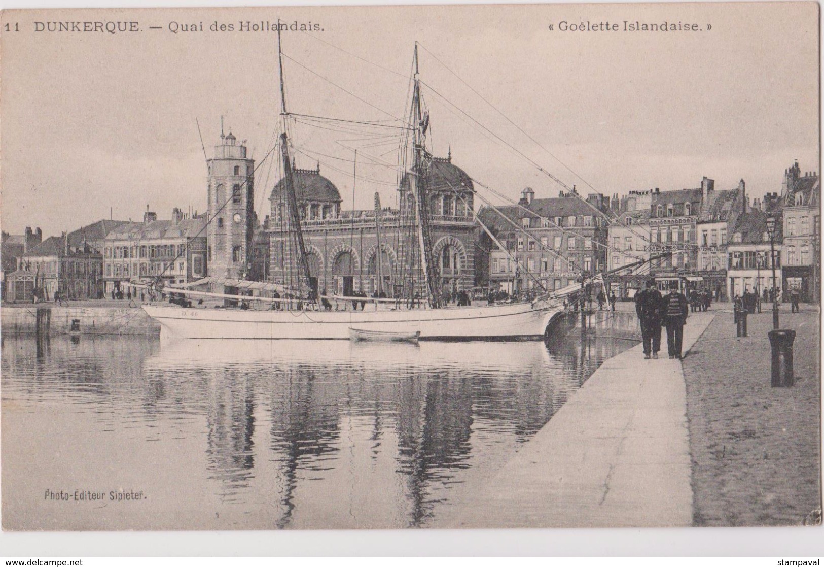 DUNKERQUE - QUAI DES HOLLANDAIS - GOELETTE ISLANDAISE - N° 11 - Segelboote