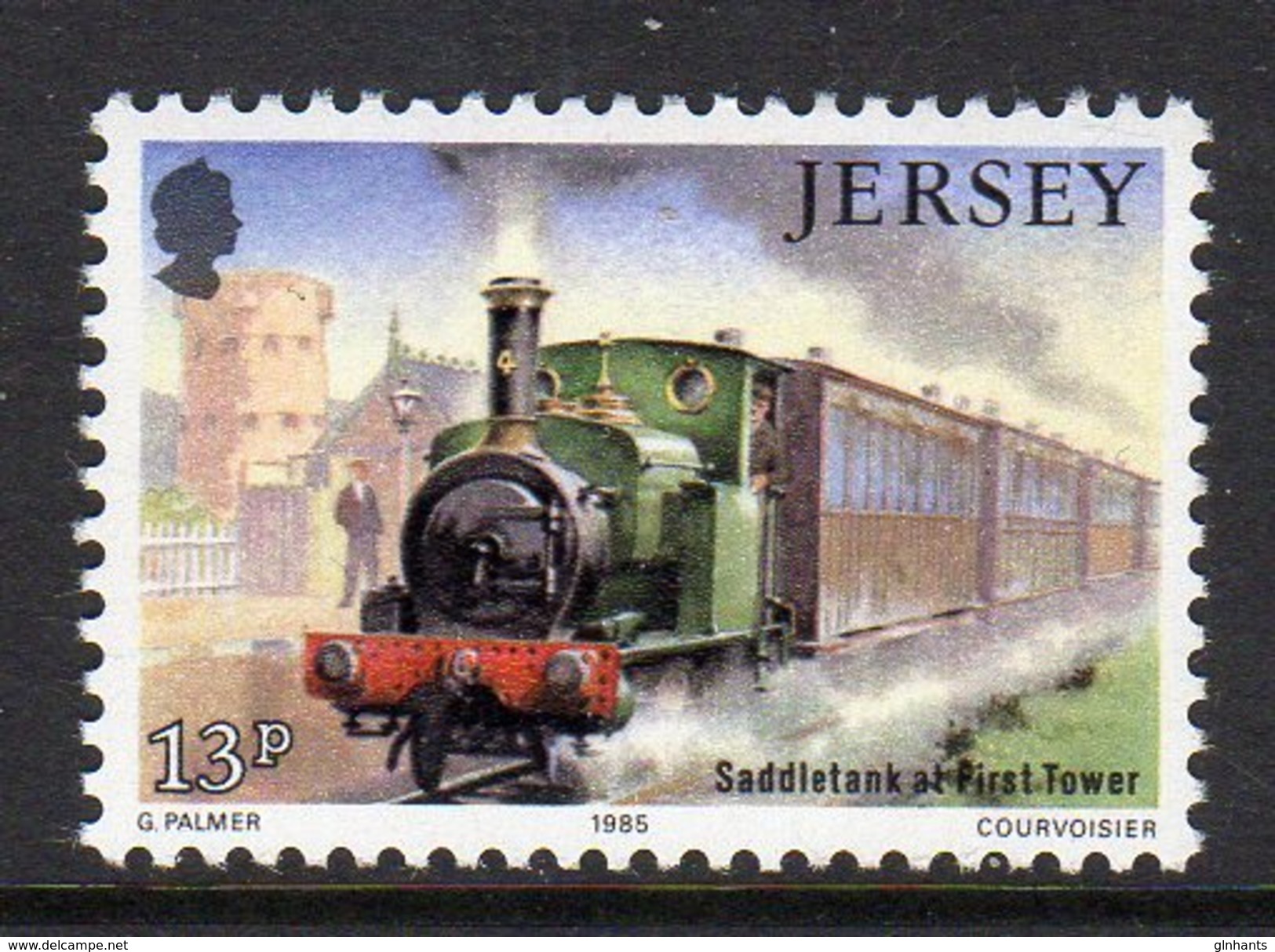 GB JERSEY - 1985 WESTERN RAILWAY 13p STAMP SG 366 FINE MNH ** - Jersey