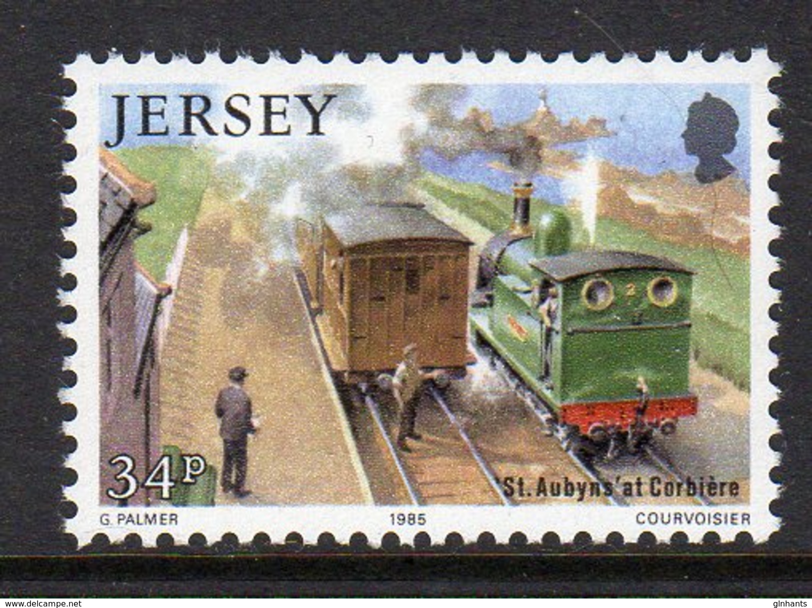 GB JERSEY - 1985 WESTERN RAILWAY 34p STAMP SG 369 FINE MNH ** - Jersey