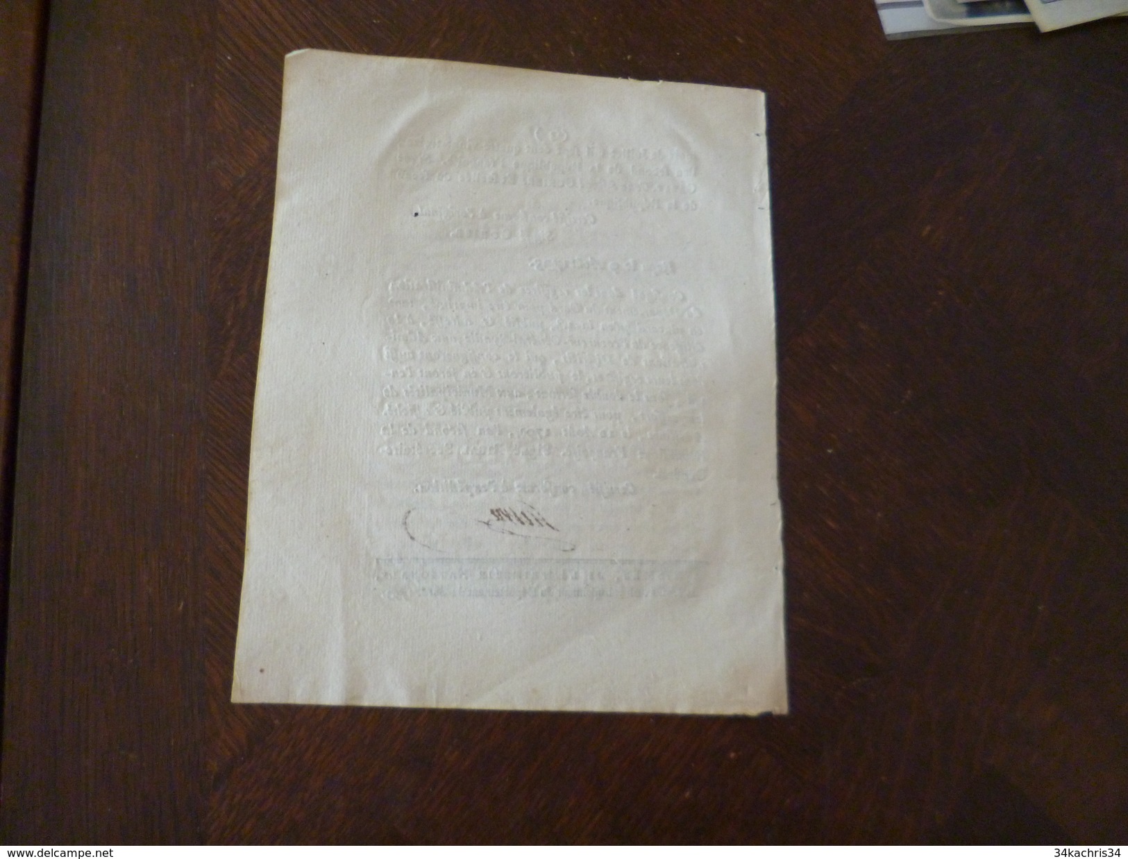 Décret De La Convention Nationale 27/07/1793 Peine De Mort Pour Les Violeurs, Pileurs, .....autographié - Decrees & Laws