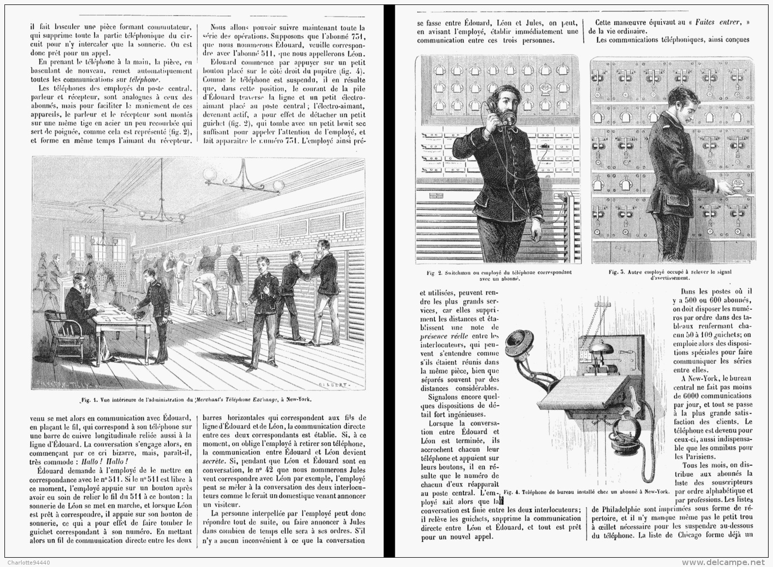 LES COMMUNICATIONS TELEPHONIQUES Aux ETATS-UNIS   1880 - Telefoontechniek