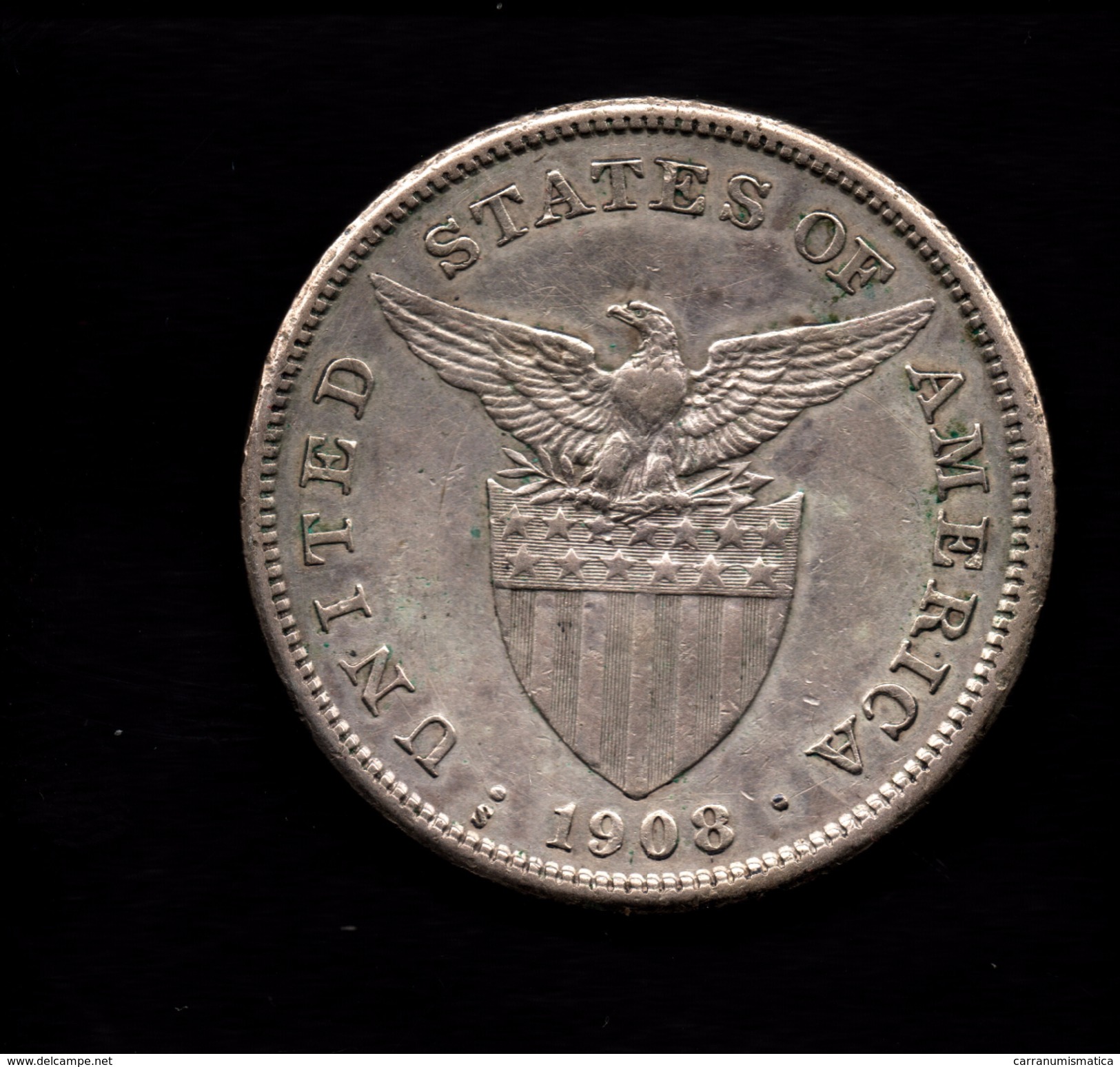 FILIPPINE 1 PESO  1908 UNITED STATES OF AMERICA - Filippine