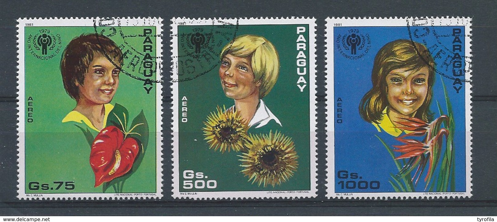 Paraguay      Y / T  Luchtpost   869 / 871      (O)   Jaar Van Het Kind - Paraguay