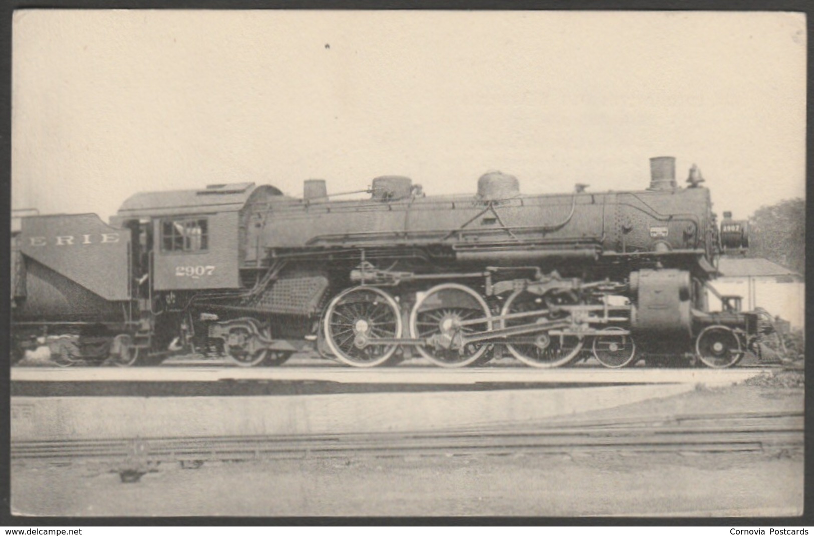 Erie Railroad Pacific 2907, 1944 - HMP Locomotives Des États-Unis CPSM - Eisenbahnen