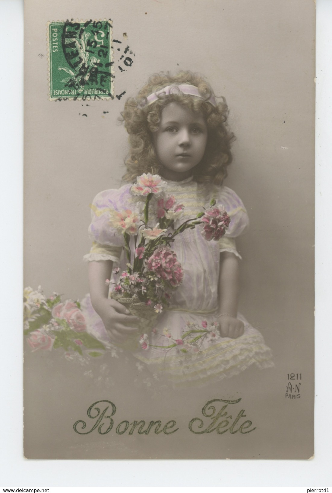 ENFANTS - LITTLE GIRL - MAEDCHEN - Jolie Carte Fantaisie Portrait Fillette - Portraits