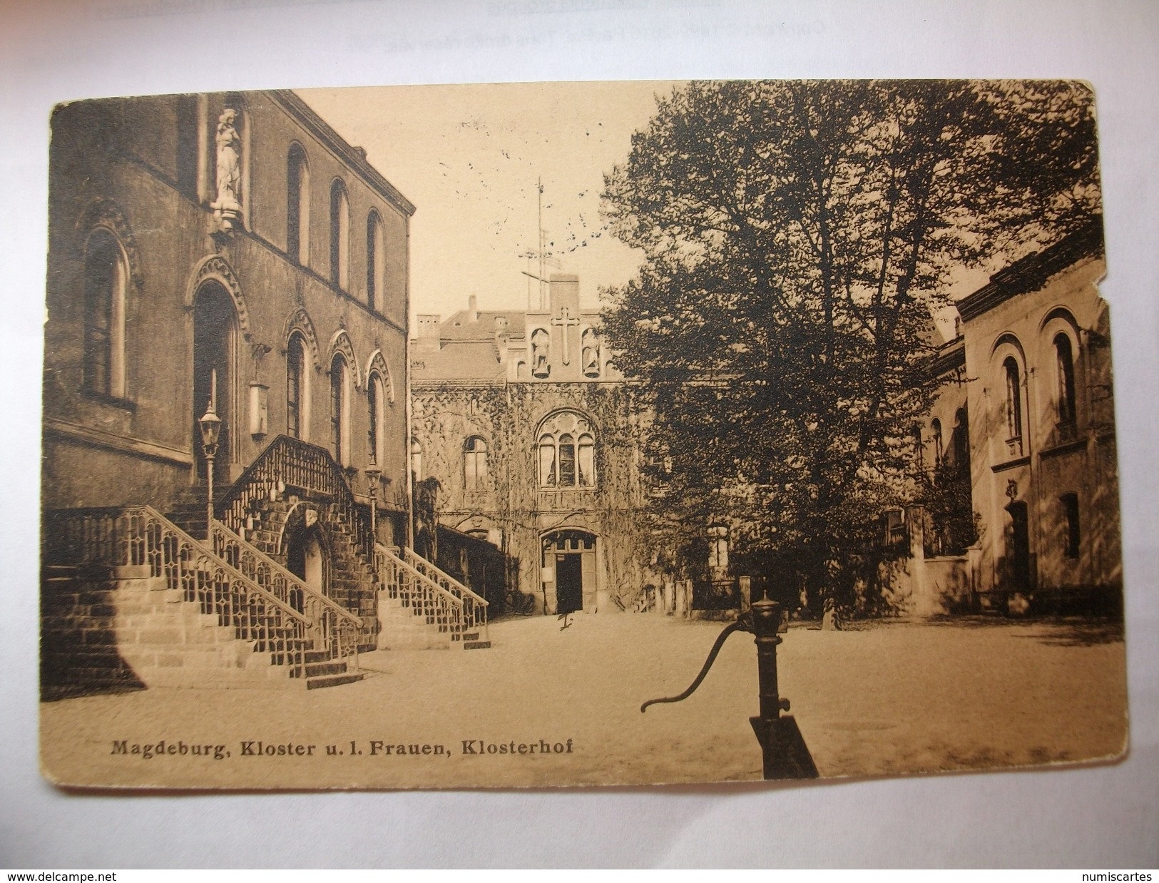 Carte Postale Allemagne  Magdeburg ,Klooster U.l.Frauen ,Klosterhol  (CPA Oblitérée 1907 Timbre 10 Deutsch M. ) - Magdeburg