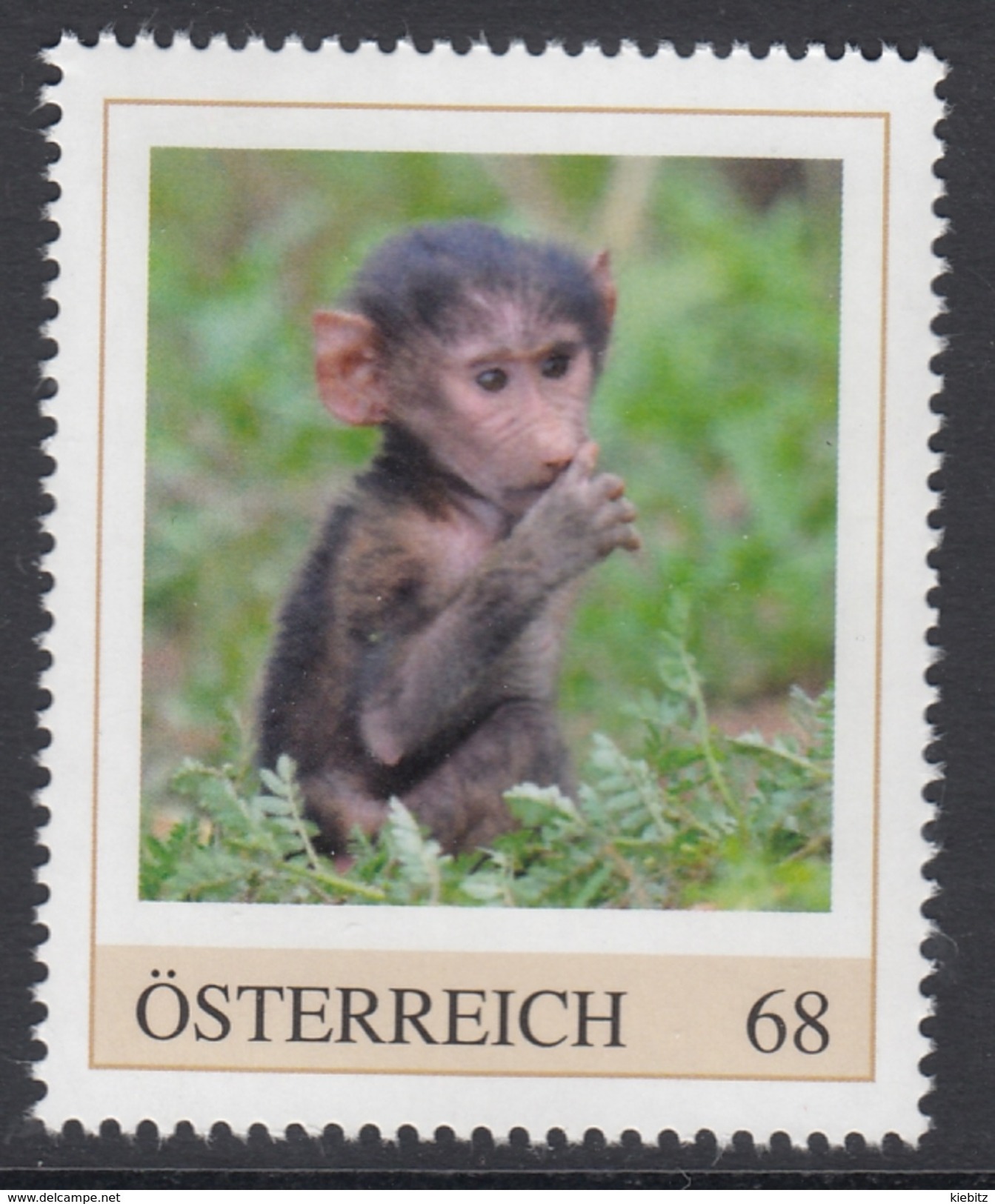 ÖSTERREICH 2017 ** Affe, Pavian - PM Personalized Stamps MNH - Personalisierte Briefmarken