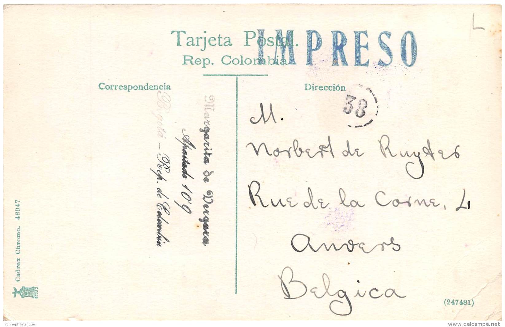 COLOMBIE - Bogotta / El Presidente De La Republica Pasando Revista Al Ejercito En El Campo De Marly - Colombie