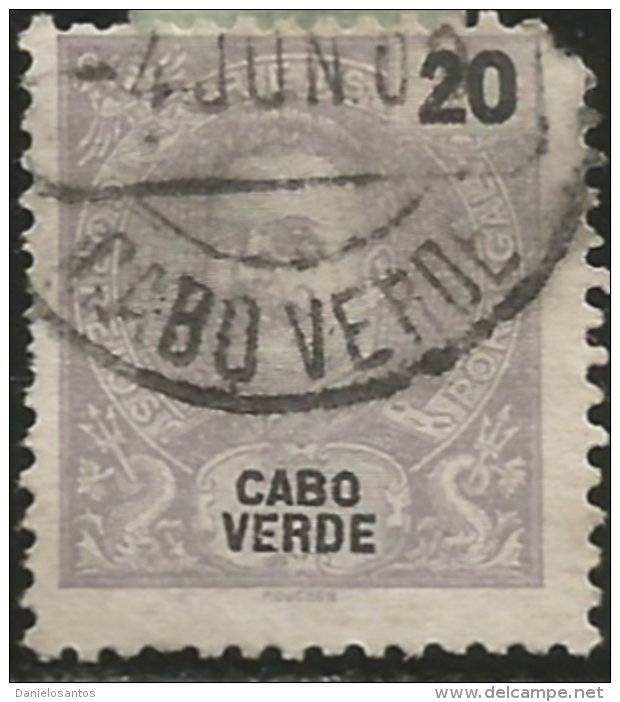 Cape Verde Cabo Verde 1898-1903 King Carlos Name And Value In Black Canc - Altri & Non Classificati