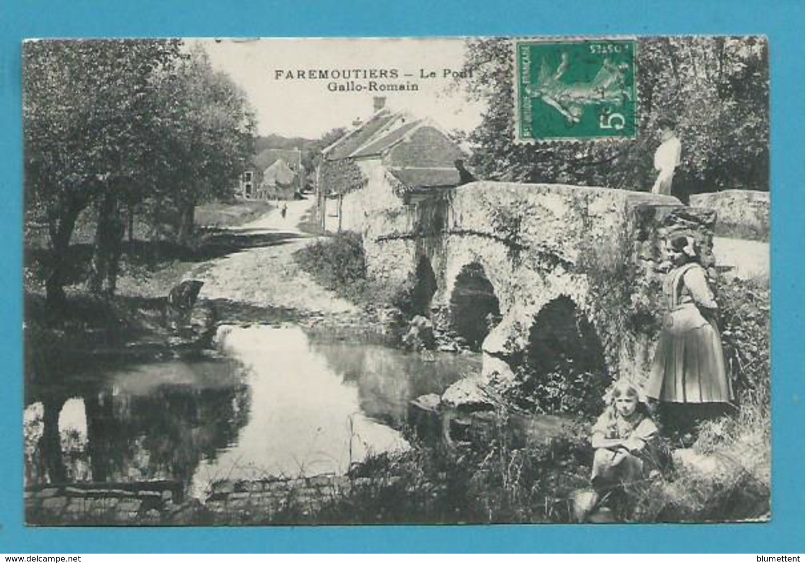 CPA Le Pont Gallo-Romain FAREMOUTIERS 77 - Faremoutiers