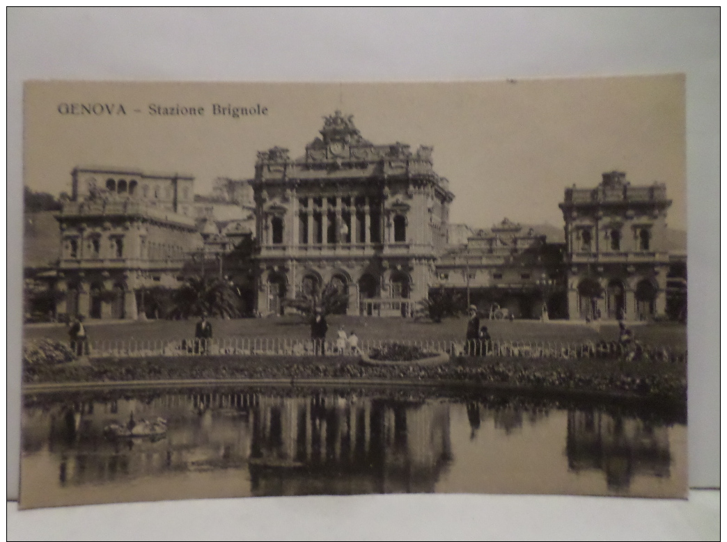 FBP,COLL.CARTOLINA POSTALE,ST.POSTALE,POSTCARD,EUROPA,ITALIA,LIGURIA,GENOVA,STAZIONE,ANIMATA,PANORAMICA - Genova (Genoa)