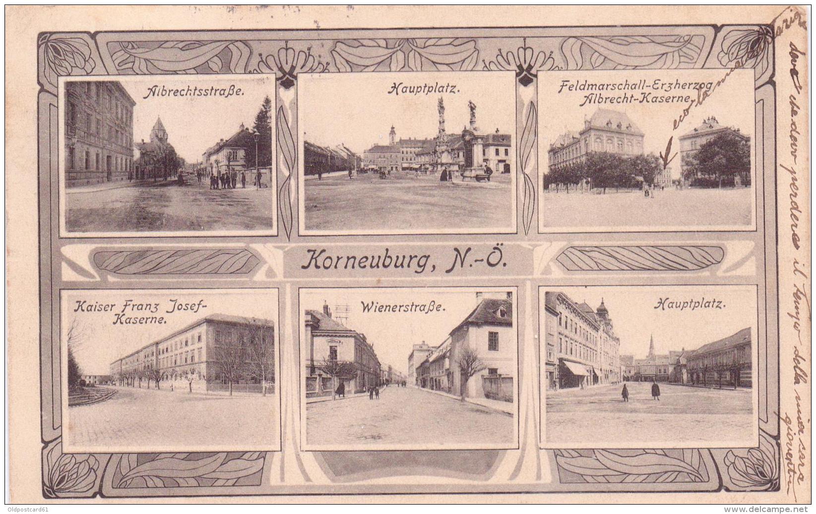 ALTE  AK  KORNEUBURG / NÖ  -  6 Versch. Ansichten -  1912 Gelaufen - Korneuburg