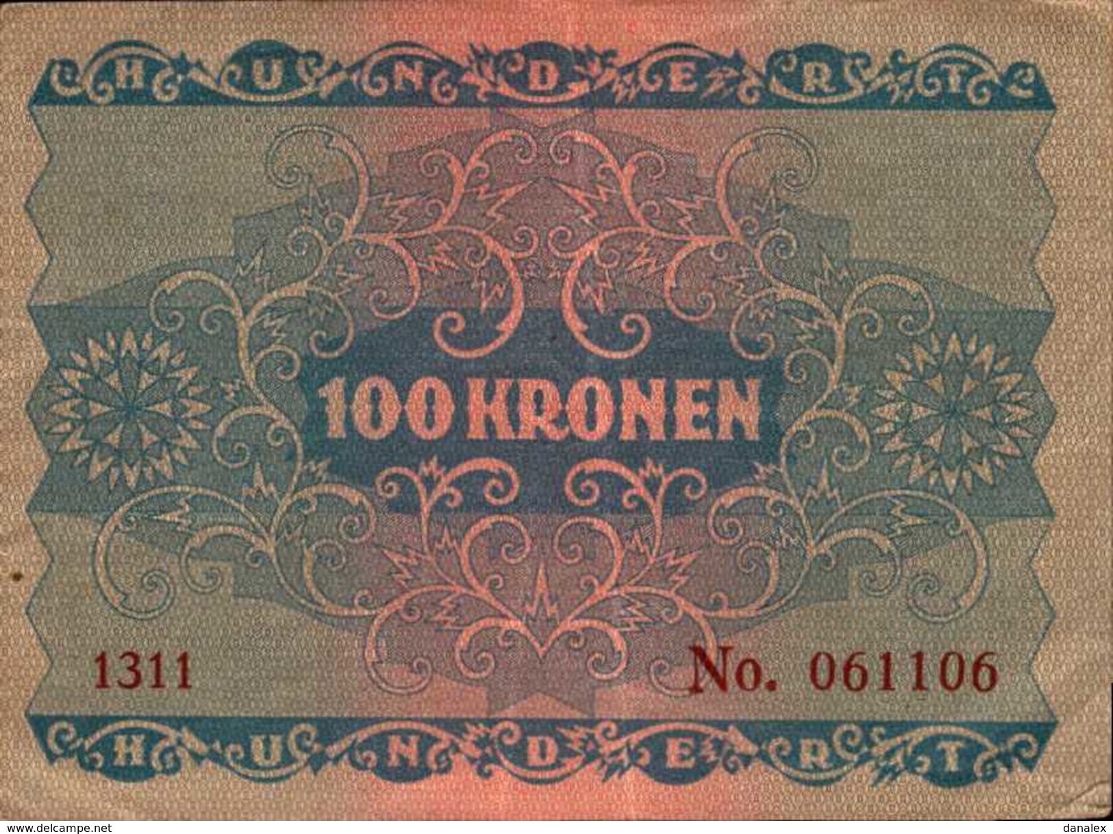 AUTRICHE 100  KRONEN Du 2-1-1922  Pick 77  XF/SUP - Autriche