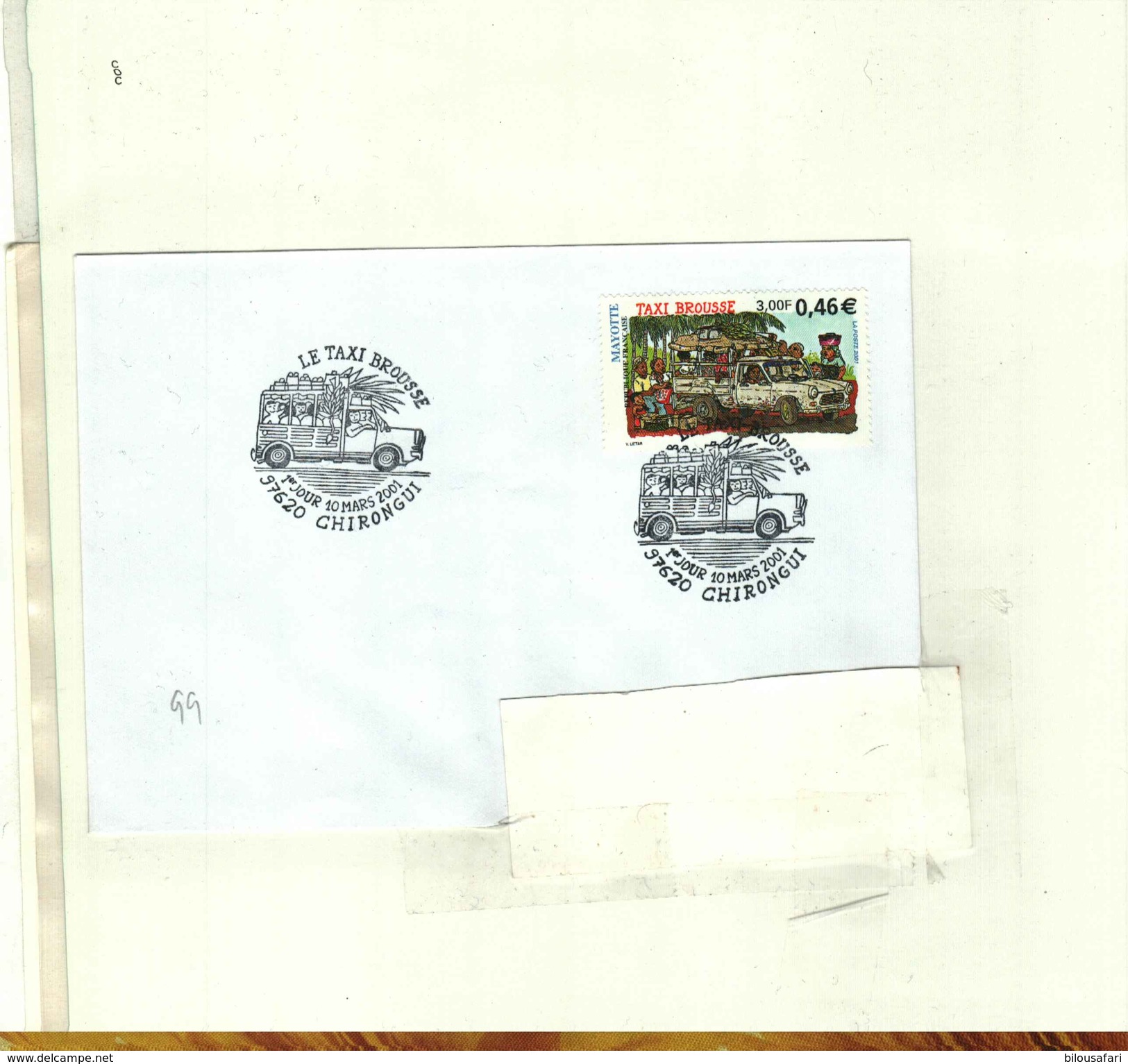 Mayotte//Lettres & Documents-FDC- N°99-LE TAXI DE BROUSSE - Covers & Documents