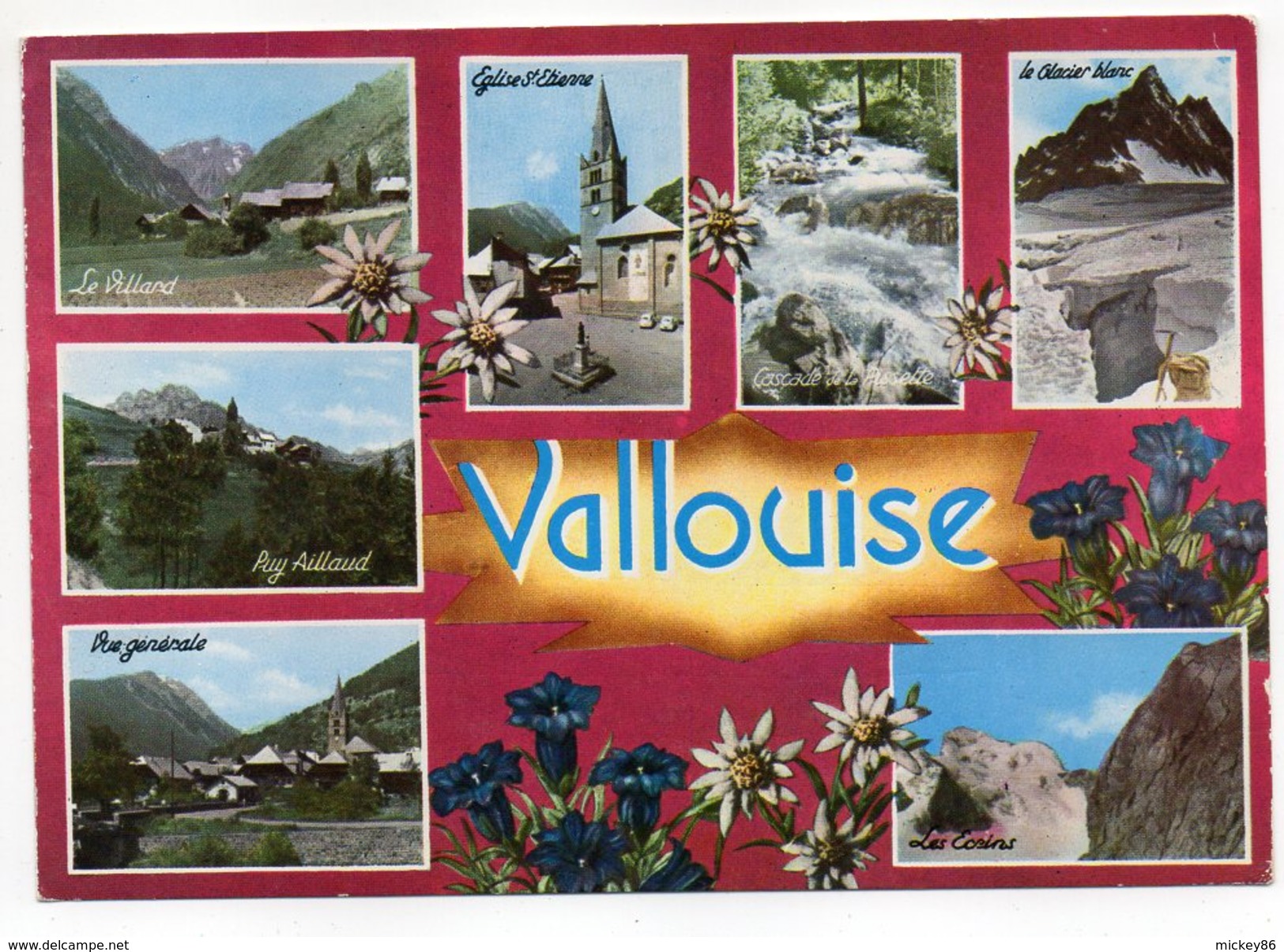 VALLOUISE (alt 1167m) - Multivues--Souvenir-- Cpm N° 8634 éd Société  Editions De France....pas Très Courante - Autres & Non Classés