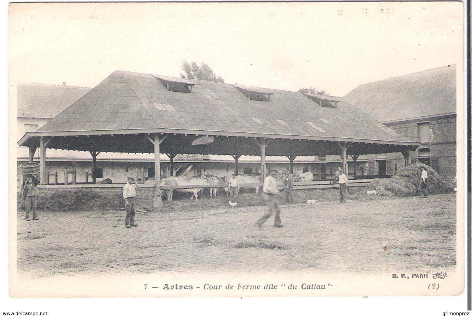 CPA PAS-DE-CALAIS ARTRES Cour De Ferme Dit "du Catiau " - Autres & Non Classés