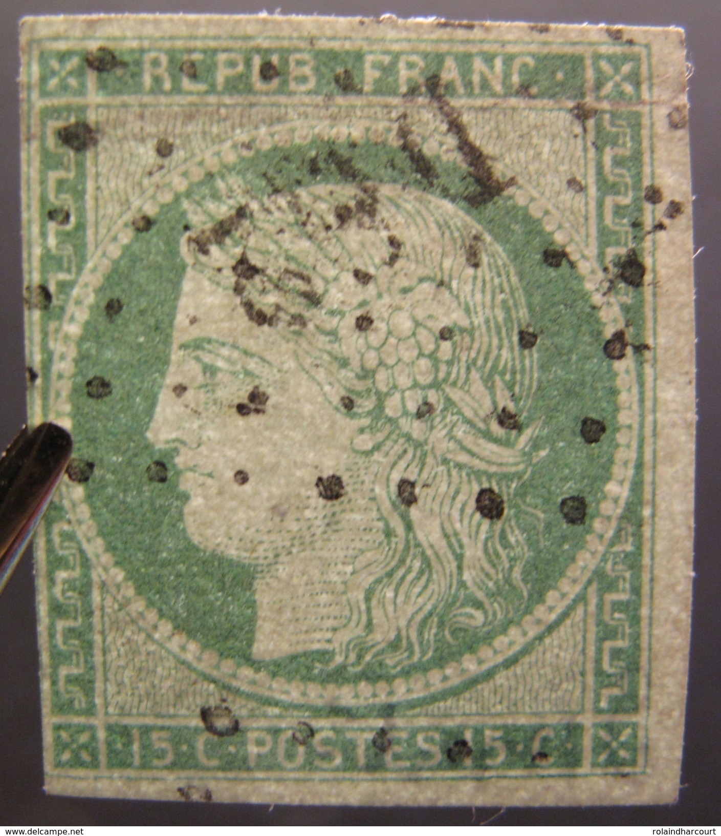 LOT GD/217 - CERES N°2 - BUREAU " DS2 " DE PARIS - Cote : 1000,00 &euro; - 1849-1850 Cérès