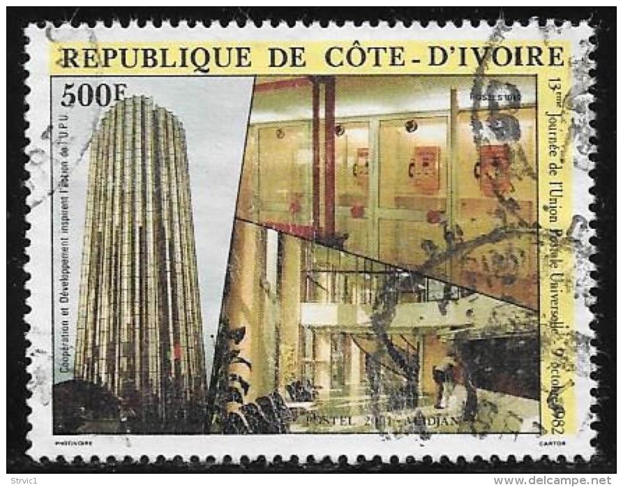 Ivory Coast, Scott 660 Used World UPU Day, 1982 - Ivory Coast (1960-...)