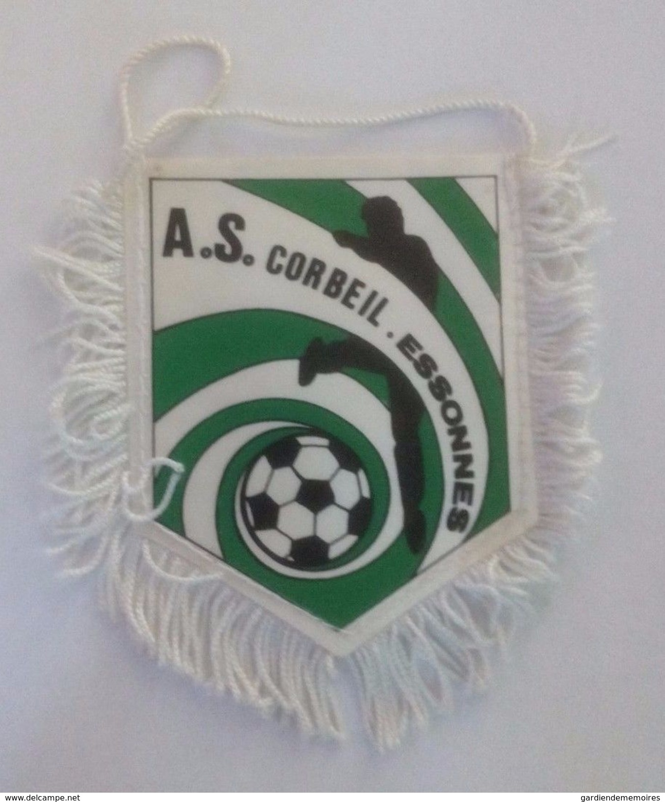 Ancien Fanion De Football - A.S. Corbeil Essonnes - Habillement, Souvenirs & Autres