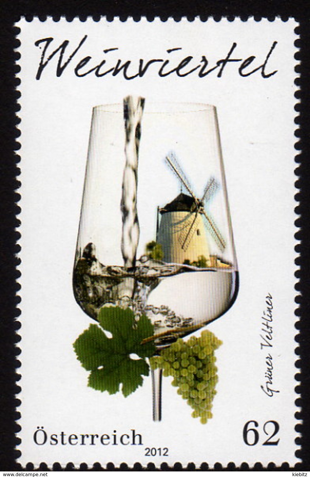 ÖSTERREICH 2012 ** Wein, Weinregion Weinviertel / Grüner Veltliner - MNH - Wines & Alcohols