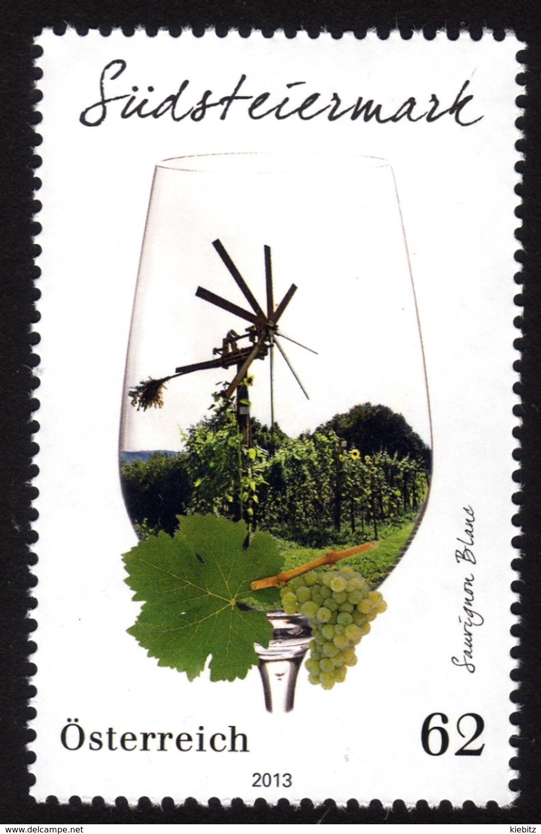 ÖSTERREICH 2013 ** Wein, Weinregion Südsteiermark / Sauvignon Blanc - MNH - Wein & Alkohol