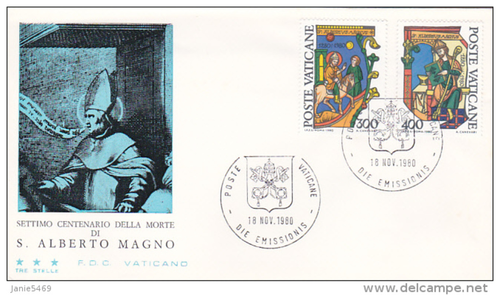 Vatican City 1980 St Albert The Great FDC Vaticano - FDC