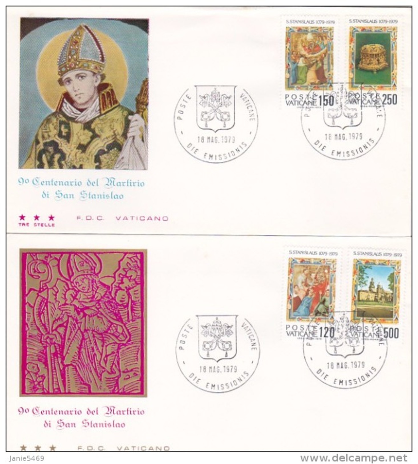 Vatican City 1979 San Stanislaus FDC Vaticano - FDC