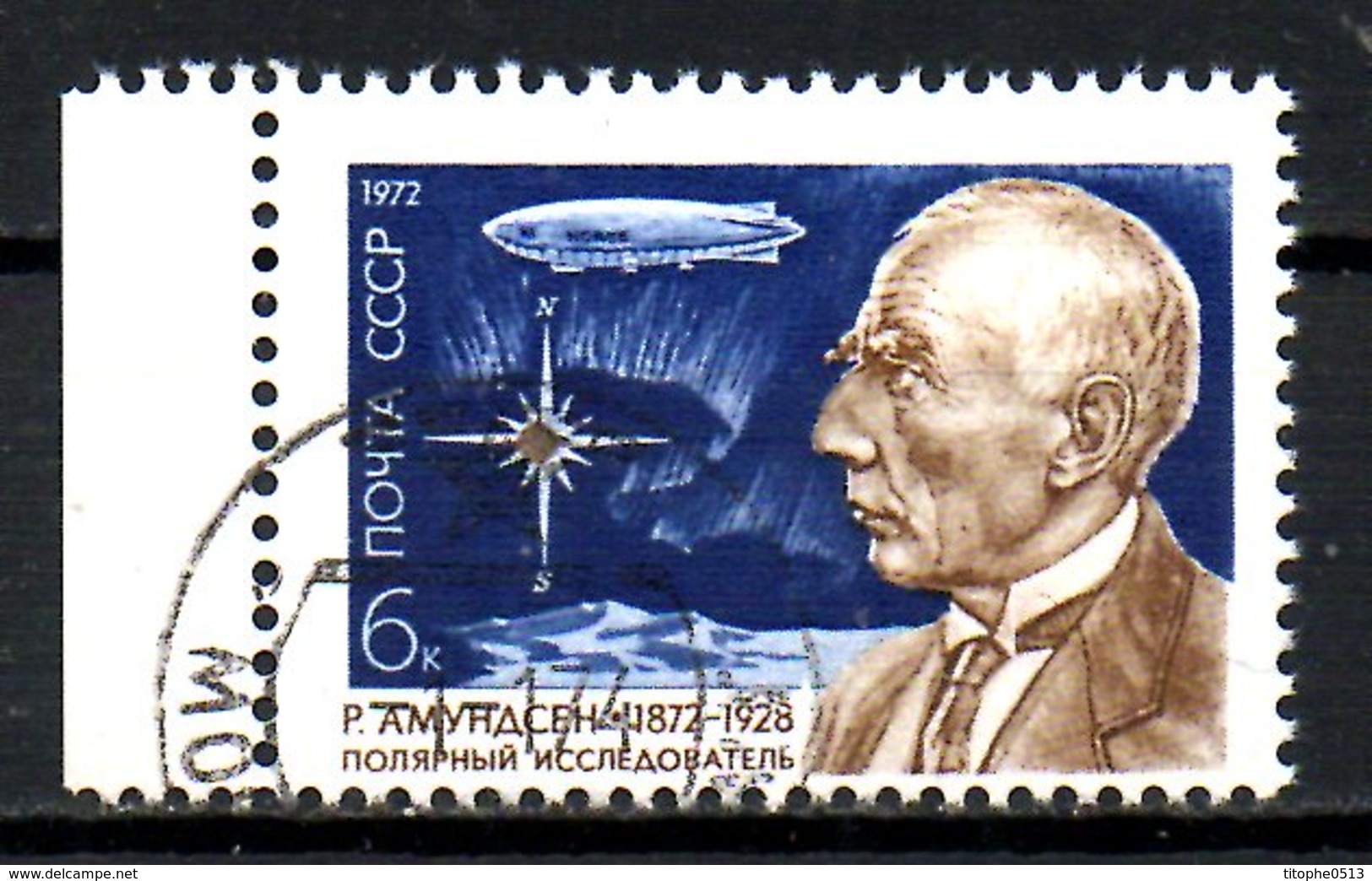 URSS. N°3854 De 1972 Oblitéré. Amundsen/Dirigeable. - Polarforscher & Promis