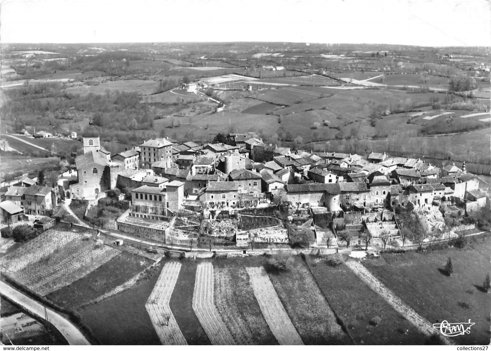 01-PEROUGE-VUE GENERALE AERIENNE - Pérouges