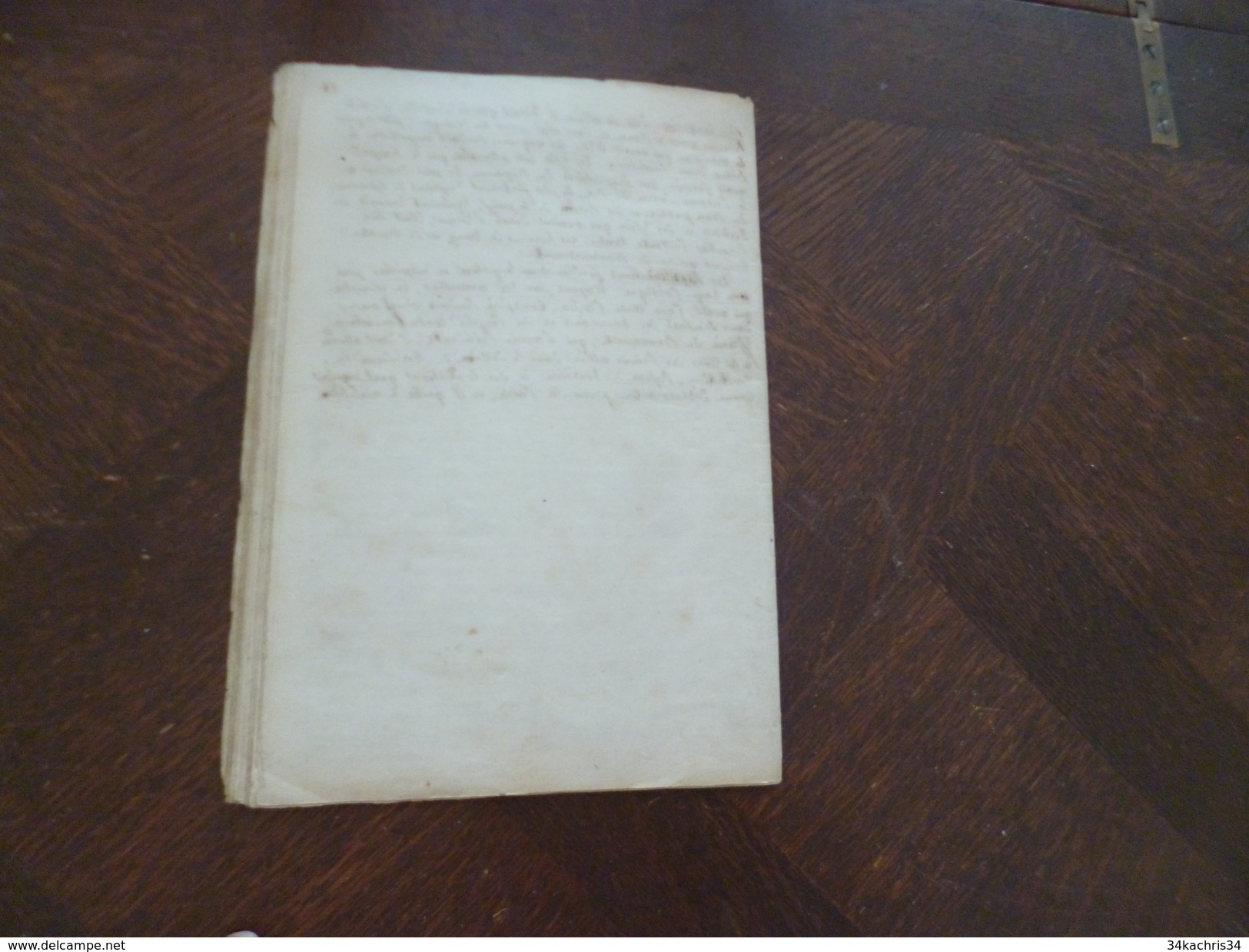 Notice sur le Prince de Talleyrand de Périgord. Copie original manuscrite corrigée par Talleyrand 21 pages Inédit???????