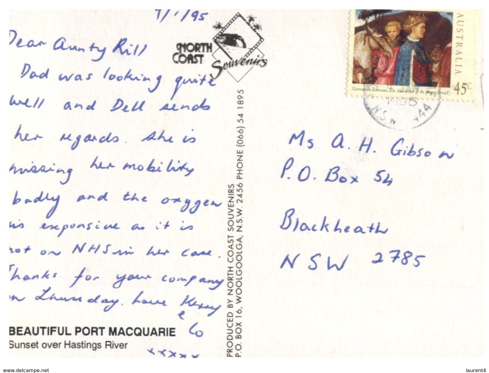 (878) Australia - NSW  - (with Stamp) Port Macquarie - Port Macquarie