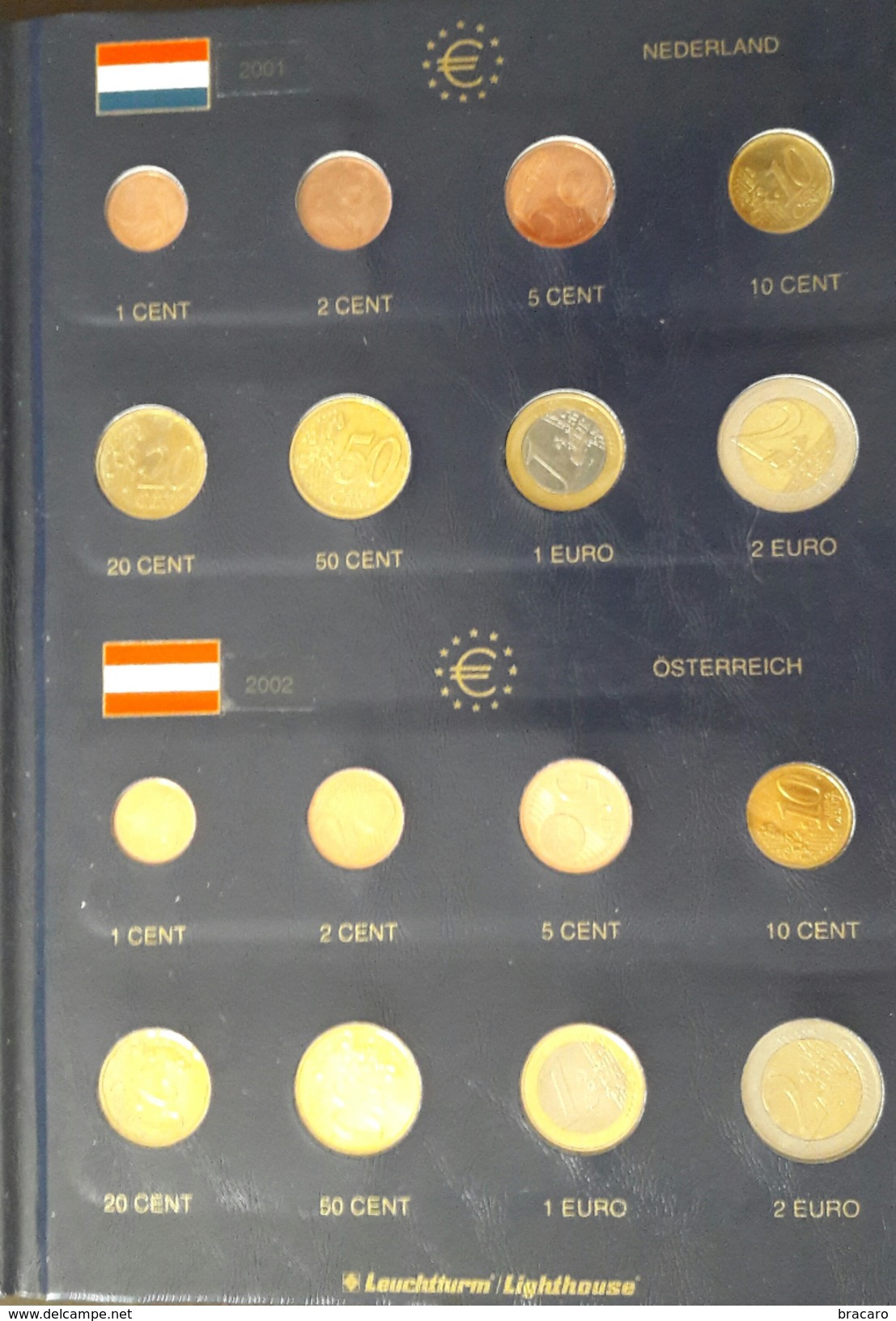 Coins EURO - FIRST EMISSION France, Portugal, Greece, Austria, Netherlands, Finland, Italy, Luxembourg - UNCIRCULATED - Rollos