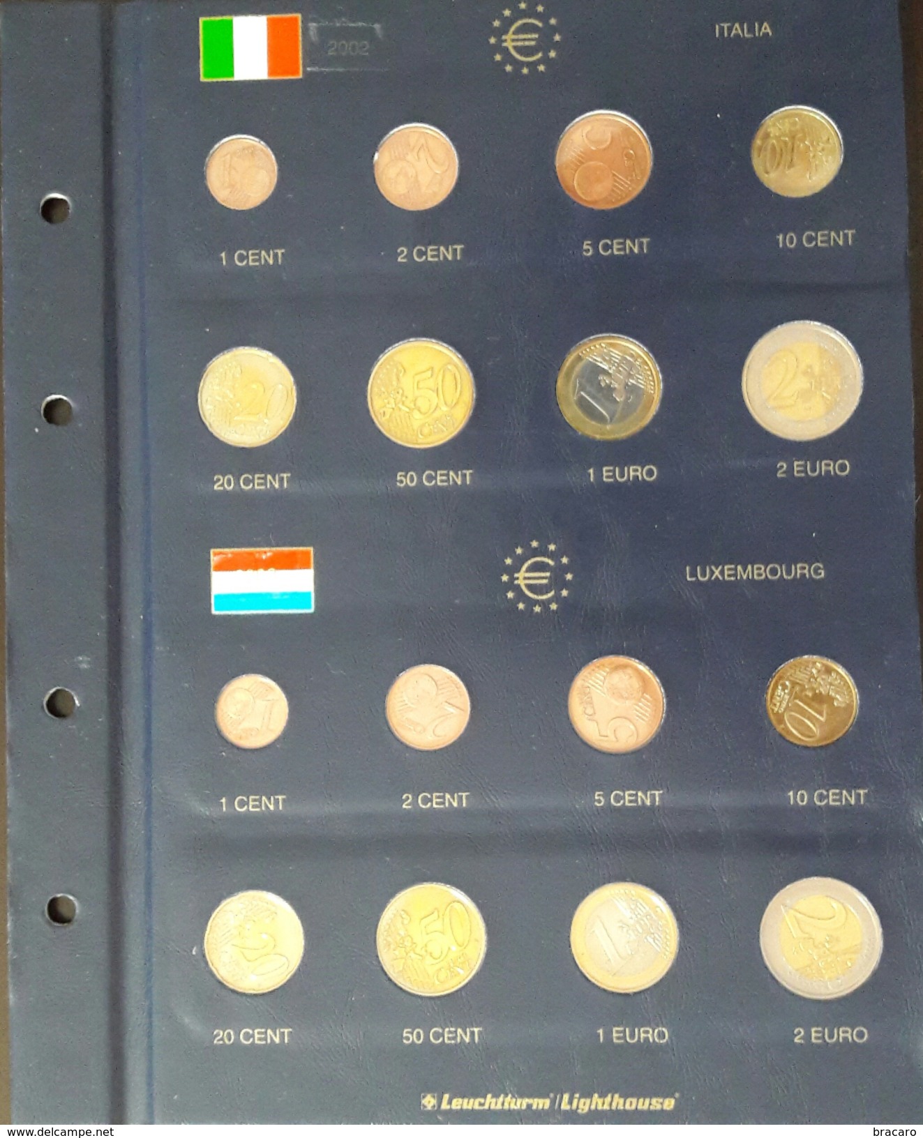 Coins EURO - FIRST EMISSION France, Portugal, Greece, Austria, Netherlands, Finland, Italy, Luxembourg - UNCIRCULATED - Rollos